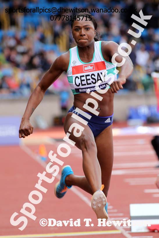 Womens triple jump, British Championships, Birmingham. Photo: David T. Hewitson/Sports for All Pics